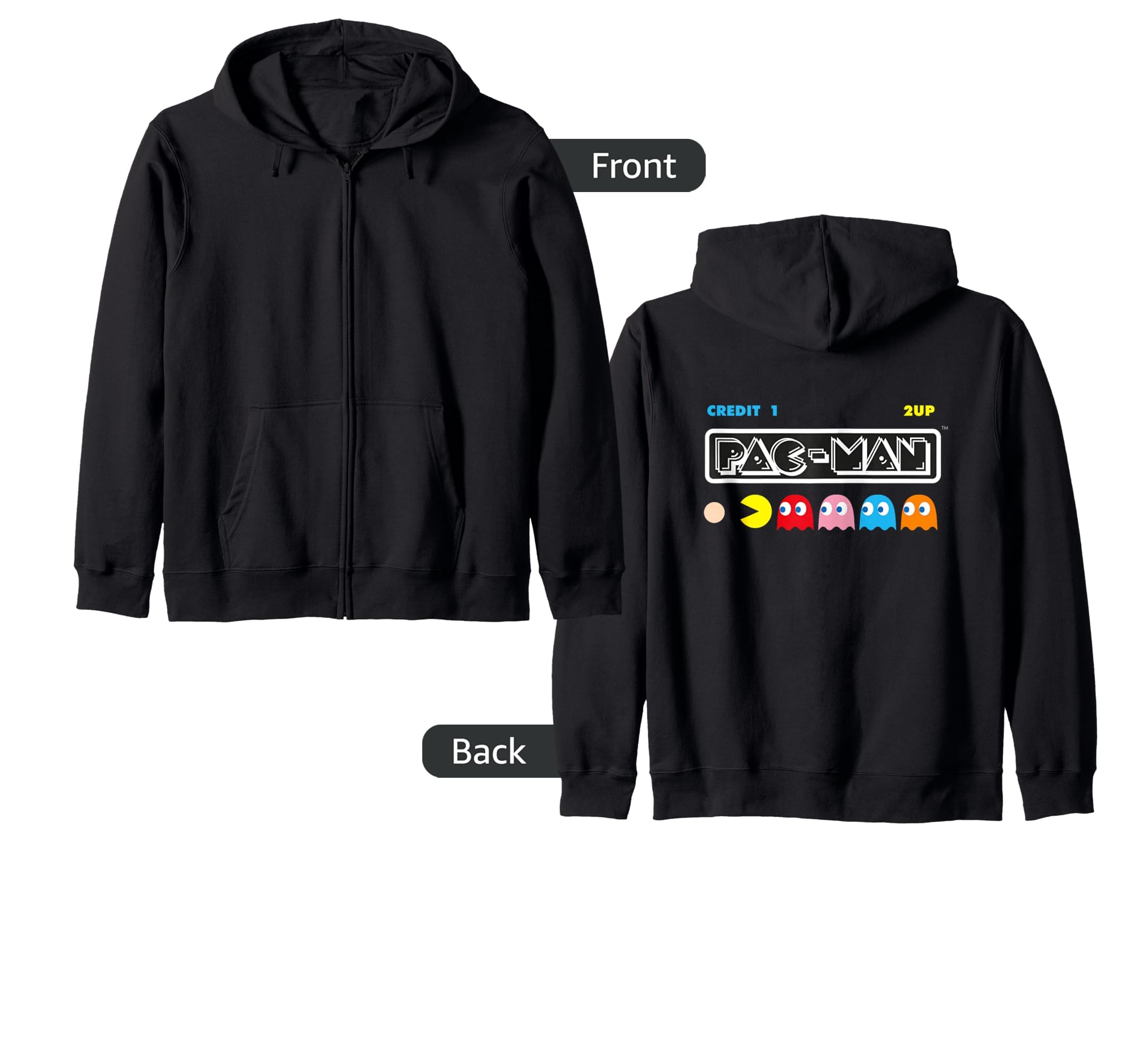 .ENDRECHERI.×PAC-MAN BITE ZIP HOODIE /L BITE ZIP HOODIE – with mellow Store